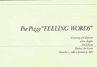 Item #18-5977 Pia Pizzo "FEELING WORDS" Pia Pizzo, Peter Selz