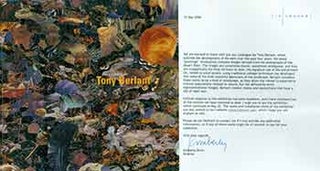 Item #18-6114 Tony Berlant : New Terrain. (Presentation copy: Signed, typed letter from Kimberly...