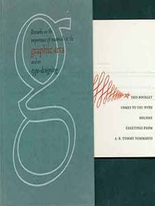 Item #18-6210 Remarks on the Importance of Materials in the Graphic Arts and on Type-Designing....