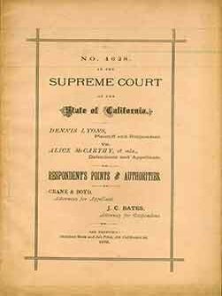 Item #18-6262 No. 4628 In The Supreme Court of the State of California: Dennis Lyons, Plaintiff...