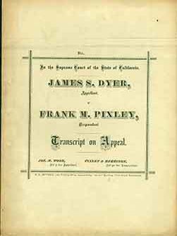 Item #18-6263 In The Supreme Court of the State of California: James S. Dyer, Appellant vs. Frank...