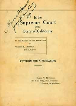 Item #18-6269 In The Supreme Court of the State of California: In the Matter of the Application...