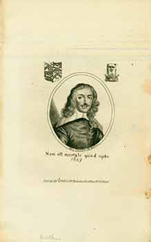 Item #18-6279 Sir Henry Oxenden De Barham: Non est mortale quod opto 1647. (Engraving)....
