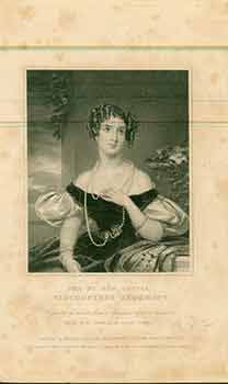 Item #18-6298 The Rt. Hon. Louisa Viscountess Stormont. (Engraving). Mrs. JA Robertson, Thomson, artist, engraver.