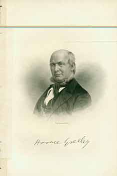 Item #18-6398 Horace Greeley. (Engraving). A. H. Richie, engraver