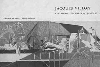 Item #18-6967 Jacques Villon. Exhibition: December 19, [1952] - January 10, [1953]. The Arts Club of Chicago. [Exhibition brochure]. Jacques Villon, The Arts Club of Chicago, artist., Chicago.