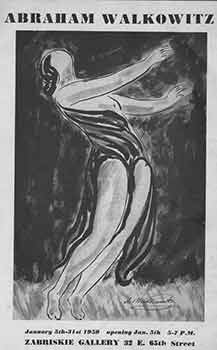 Item #18-7064 Abraham Walkowitz. January 5th - 31st 1959. Zabriskie Gallery. New York....