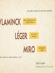 Item #18-7069 First American Showing of New French Acquisitions: Vlaminck: Fauve Paintings from...