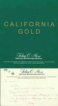 Item #18-7082 California Gold. (Presentation copy from Tobey Moss to Peter Selz). Donna Stein