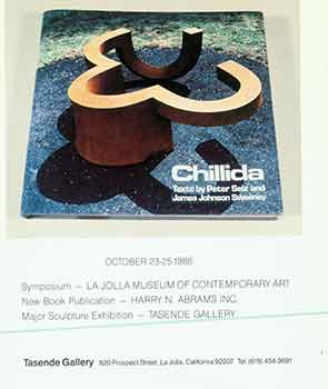 Item #18-7472 October 23-25-1986. Eduardo Chillida. Symposium - La Jolla Museum of Contemporary...