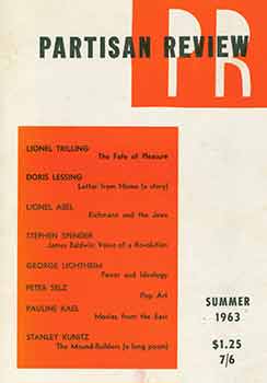 Item #18-7788 The Partisan Review, Volume 3. Number 3. Summer 1963. William Phillips, Philip Rahv