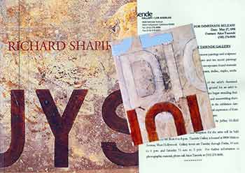 Item #18-7985 Richard Shapiro: Paintings And Sculptures. (Exhibition: June 4 through July 25, 1998). Richard Shapiro.