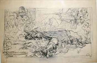 Item #18-8000 Vergewaltige Beuersfrau, 1907 (Raped Woman) (Facsimile of a drawing. Plate 8 of 24...