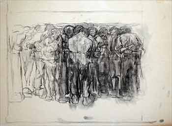 Item #18-8006 Die Gefangenen, 1908 (The Prisoners) (Facsimile of a drawing. Plate 7 of 24 from the Richter Portfolio.). Käthe Kollwitz, 1967 - 1945 German, Artist.