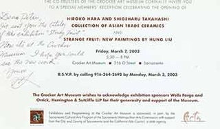 Item #18-8027 Hiroko Hara and Shigeharu Takahashi Collection of Asian Trade Ceramics: February 14...