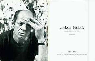 Item #18-8075 Jackson Pollock: Drip Paintings on Paper 1948-1949. (Catalog of an exhibition held...