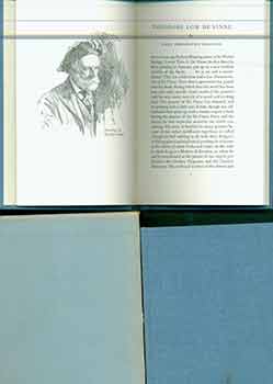 Item #18-8257 Theodore Low De Vinne. (Two volumes). Carl Purington Rollins