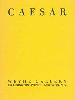Item #18-8628 Loan Exhibition: Small Sculpture (1927-1957) by Doris Caesar. October 14 - November 23, 1957. Weyhe Gallery, New York, NY. [Exhibition catalogue]. Doris Caesar, Weyhe Gallery, artist., New York.