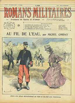 Item #18-8857 Les Romans Militaires: Issue No. 22. (Title page only.) Au Fil De L'Eau, par Michel...