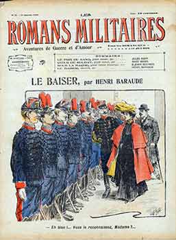 Item #18-8865 Les Romans Militaires: Issue No. 14. (Title page only.) Le Baiser, par Henri...