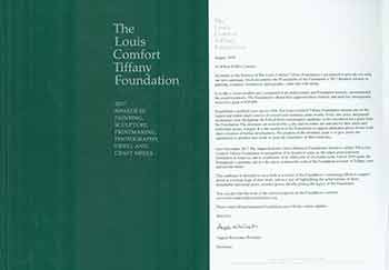 Item #18-9051 The Louis Comfort Tiffany Foundation : 2017 Awards in Painting, Sculpture, Printmaking, Photography, Video, and Craft Media. Louis Comfort Tiffany Foundation, American Federation of Arts.