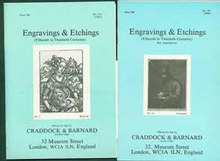 Item #18-9092 Engravings & Etchings (Fifteenth to Twentieth Centuries). No. 151 & 153. [Two...