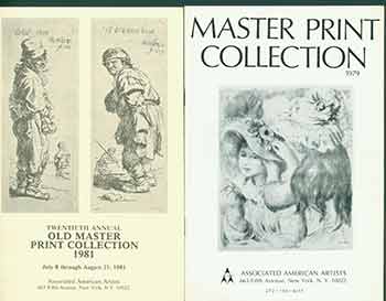 Item #18-9103 Master Print Collection 1979 and Twentieth Annual Old Master Print Collection 1981. [Two Auction Catalogues]. Associated American Artists, NY New York.