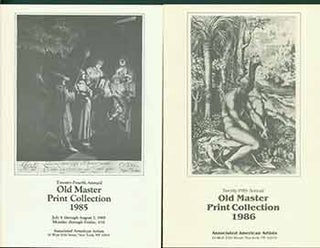 Item #18-9104 Old Master Print Collection 1985 &1986. [Two Auction Catalogues]. Associated...