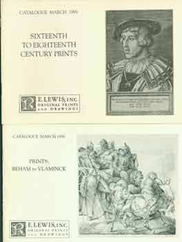 Item #18-9114 SIxteenth to Eighteenth Century Prints March 1993 and Prints: Beham to Vlaminck...