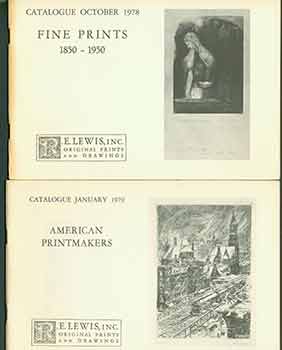 R.E. Lewis Inc. (San Rafael, CA) - Fine Prints 1850-1950 October 1978 and American Printmakers January 1979. [Two Auction Catalogues]
