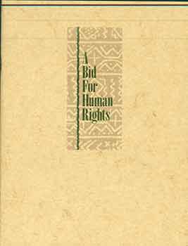 Item #18-9122 A Bid for Human Rights. (Benefit art auction sponsored by the Adelphia Society for...