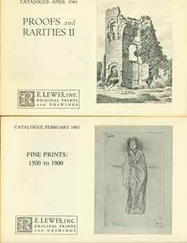Item #18-9186 Fine Prints: 1500 to 1900 February 1983 and Proofs and Rarities II April 1984[Two...