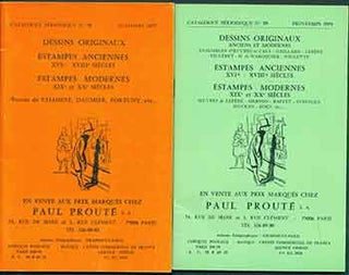 Item #18-9188 Dessins Originaux: Anciens et Modernes, No. 58 & 59. [Two Auction Catalogues]. Paul...