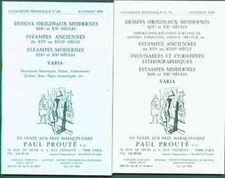 Item #18-9190 Dessins Originaux Moderns, No. 64 & 73. [Two Auction Catalogues]. Paul...