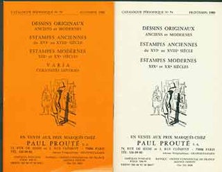 Item #18-9191 Dessins Originaux: Anciens et Modernes, No. 74 & 75. [Two Auction Catalogues]. Paul...