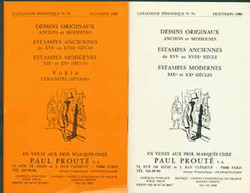Item #18-9191 Dessins Originaux: Anciens et Modernes, No. 74 & 75. [Two Auction Catalogues]. Paul Prouté S. A., FR Paris.