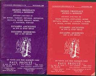 Item #18-9193 Dessins Originaux: Anciens et Modernes, No. 78 & 79. [Two Auction Catalogues]. Paul...