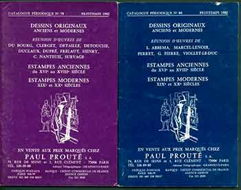 Item #18-9194 Dessins Originaux: Anciens et Modernes, No. 78 & 80. [Two Auction Catalogues]. Paul Prouté S. A., FR Paris.