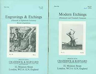 Item #18-9202 Engravings & Etchings (Fifteenth to Eighteenth Centuries) and Modern Etchings...