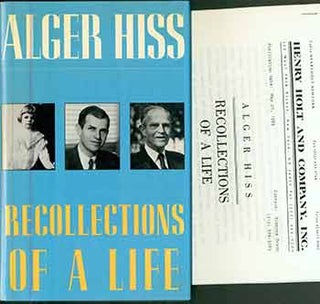 Item #18-9225 Recollections of a Life. (First edition). Alger Hiss