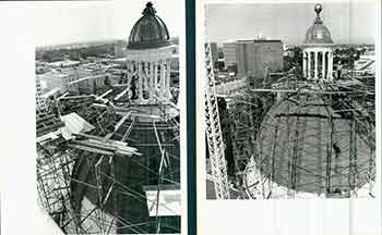 Item #18-9323 Sacramento City Hall with Scaffolding. (Two Original Photographs). Walt Zeboski.