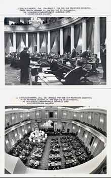 Item #18-9343 State Senate Chamber at the Capitol in Sacramento; State Assembly Chamber at the Capitol in Sacramento. (Two Original Photographs). Walt Zeboski.