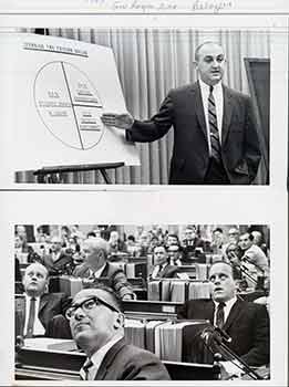 Item #18-9358 Philip Battaglia, Gov. Reagan’s Executive Secretary; Assemblyman Robert Crown, Lewis Angelo and Assemblyman John Knox, Sacramento, California. (Two Original Photographs). Walt Zeboski.