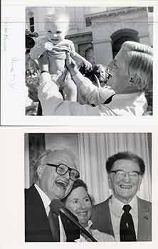 Item #18-9389 Walter Mondale; Second photo of unidentified [California] politician(s). (Two Original Photographs). Walt Zeboski.