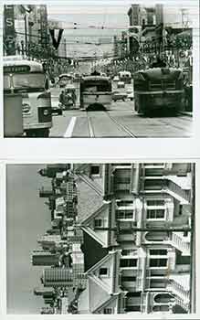Item #18-9432 San Francisco’s Alamo Square and Market Street. (Two Original Photographs). Walt Zeboski.