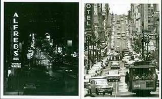 Item #18-9465 Alfred’s Steakhouse, Broadway, San Francisco; Powell Street looking north towards...