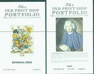 Item #18-9498 The Old Print Shop Portfolio Vol. 48, no. 1 & Vol. 74, no. 2 (Two Gallery...