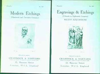 Item #18-9501 Engravings & Etchings #109 (Fifteenth & Eighteenth) and Modern Etchings #110...