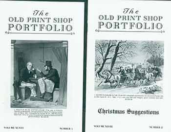 Item #18-9504 The Old Print Shop Portfolio Vol. 48, no. 1 & Vol. 48, no. 2 (Two Gallery Catalogs). ed Kenneth M. Newman.