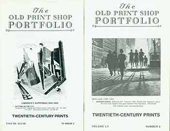 Item #18-9512 The Old Print Shop Portfolio Vol. 48, no. 6 (Twentieth-Century Prints) & Vol. 52, no. 2 (Twentieth-Century Prints) (Two Gallery Catalogs). ed Robert K. Newman.